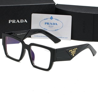 PRADA แว่นตากันแดด UV400 กรอบสีดํา น้ําหนักเบาพิเศษ ดูดซับน้ําได้ดี เหมาะกับการขับขี่ เดินทาง กลางแจ้ง สําหรับผู้ชาย และผู้หญิง