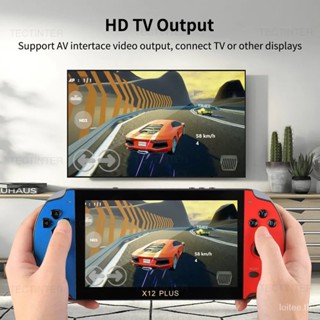 คอนโซลเกมมือถือ X12PLUS รุ่นพกพา X7 X7PLUS คอนโซลเกมมือถือ 64 บิต GBA ภาคพีเอสพร้อมอาเขต NES คิดถึงย้อนยุค PSP