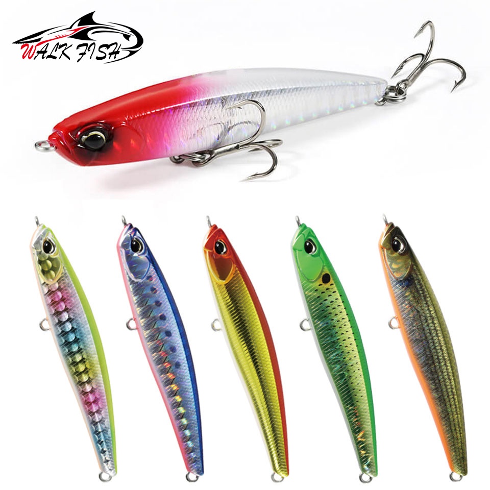 Walk FISH เหยื่อตกปลา 3D 68 มม. 8.7 กรัม 1 ชิ้น