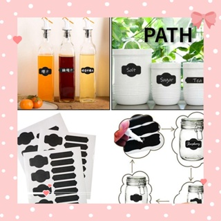 Path สติกเกอร์กระดานดํา มีกาวในตัว ลบได้ สีดํา 12 36 ชิ้น