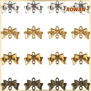 Rowans ชาร์มโบว์ โลหะผสมสังกะสี สีเงิน สีทอง สําหรับงานฝีมือ แฮนด์เมด DIY