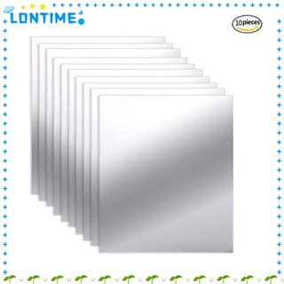 Lontime สติกเกอร์กระจก มีกาวในตัว สําหรับติดตกแต่งผนังบ้าน ห้องน้ํา กระเบื้อง 10 ชิ้น