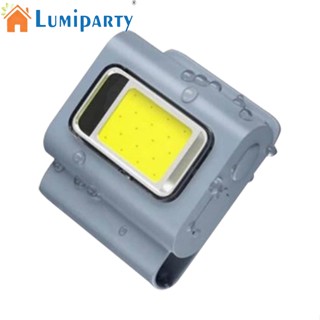 Lumiparty ไฟหน้า LED ชาร์จ USB อเนกประสงค์ แบบพกพา แข็งแรง คลิปแม่เหล็ก สําหรับวิ่งกลางคืน เดินเขา