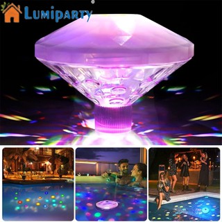 Lumiparty โคมไฟโปรเจคเตอร์ Led 4 ดวง 5 โหมด Ip65 กันน้ํา หลากสีสัน สําหรับสระว่ายน้ํา