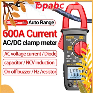 TOP แคลมป์มิเตอร์ดิจิทัล ANENG PN200 True RMS Hz ประจุกระแสไฟ NCV โอห์ม AC DC สําหรับรถยนต์