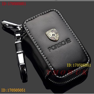 พร้อมส่ง เคสกุญแจรีโมทรถยนต์ หนังวัวแท้ สําหรับ Porsche Porsche macan cayenne spyder cayman boxster macan