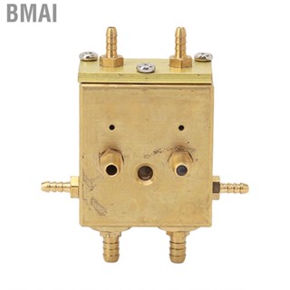 Bmai Dental Chair Foot Valve  Metal Unit 8 Connections Accessory Golden for Clinic