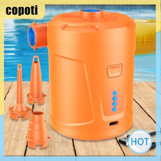 Copoti เครื่องปั๊มลมยาง แบบพกพา น้ําหนักเบา สําหรับห่วงยางว่ายน้ํา เรือ