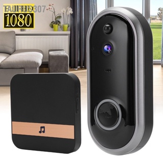 Taurus307 1080P Wifi Video Doorbell 2 Way Audio Infrared Night Vision Motion Detection Door Phone for Home 90-260V สีเทา