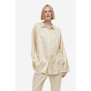 H&amp;M  Woman Oversized jacquard-weave shirt 1173320_1