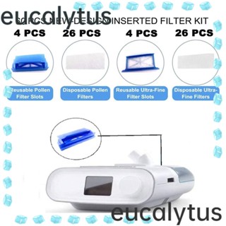 Eucalytus1 ฟิลเตอร์ CPAP ใช้ซ้ําได้ คุณภาพดี สําหรับหมวกกันน็อค 60 ชิ้น|Dreamstation