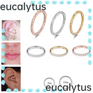 Eucalytus1 ต่างหูกระดุมแฟชั่น เจาะร่างกาย กระดูกอ่อน ริมฝีปาก