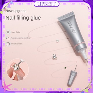 Bole Nail Caulk Nail Polish Gel Wash Free Strong Adhesive Quick-drying Sticking Drill Uv Led Phototherapy Glue Nail Art For Nail Shop 15g UPBEST