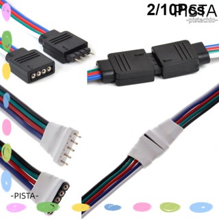 PISTA สายเคเบิลเชื่อมต่อ RGB RGBW ตัวผู้ ตัวเมีย สําหรับอะแดปเตอร์ 3528 5050 2/10 ชิ้น