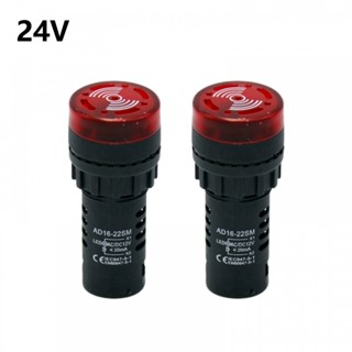 ⚡NEW 8⚡Flash Buzzer Sound Light Alarm AD16-22SM Diameter 22mm Flash Buzzer Red