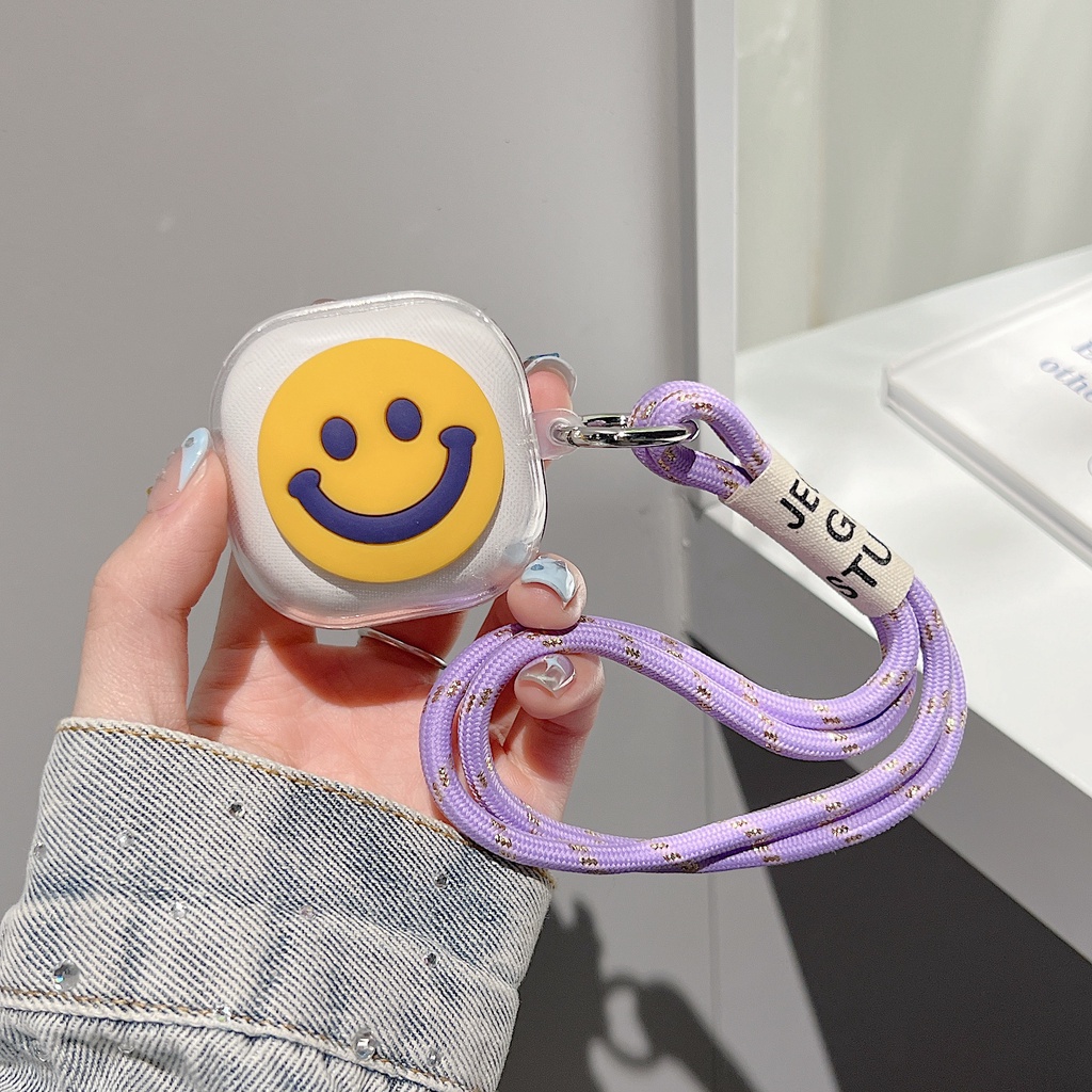 เคสคู่รักน่ารักสําหรับ Samsung Galaxy Buds Core / Buds FE / Buds 2 / Buds Pro / Buds Live Soft Simpl