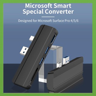 [aigoni.th] ฮับ USB 3.0 TF 4K HDMI 4 ช่อง สําหรับ Surface Pro 6 Pro 5 Pro