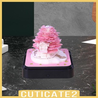 [Cuticate2] แผ่นกระดาษโน้ตแกะสลัก ปฏิทินตั้งโต๊ะ สําหรับตกแต่งบ้าน ออฟฟิศ ห้องอ่านหนังสือ