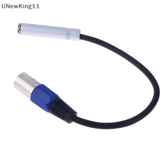 Unewking อะแดปเตอร์แปลงสายเคเบิ้ลเสียงสเตอริโอ 3Pin XLR Male เป็น Female 6.35 มม.