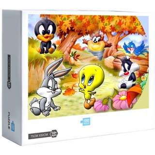 Looney Tunes จิ๊กซอว์ไม้ รูปเป็ดทวีตตี้ คลายเครียด ของขวัญ สําหรับครอบครัว ตกแต่งผนังบ้าน