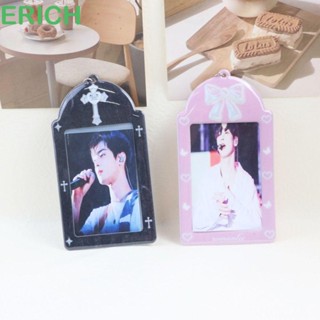 Erich เคส PVC น่ารัก สําหรับใส่บัตรเครดิต โปสการ์ดรูปภาพ บัตรประจําตัว บัตรรถบัส