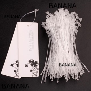 Banana1 สายคล้องป้ายแท็ก พลาสติก ผูกง่าย สําหรับแขวนเสื้อผ้า