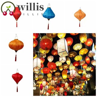 Willis โคมไฟแขวน ลายดอกไม้ สไตล์เวียดนาม เรืองแสง แบบพกพา สามมิติ