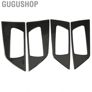 Gugushop Car Mirror car mirror protect  Carbon Fiber Inner Door Handle Bowl Trim Cover  for RAV4 2015‑2019 (Soft)