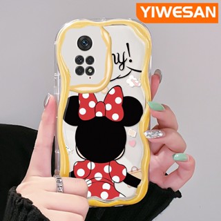 เคสโทรศัพท์มือถือ ซิลิกาใส กันกระแทก ลายมินนี่เมาส์น่ารัก สําหรับ Xiaomi MI Redmi Note 11 11s Poco M4 Pro 4G