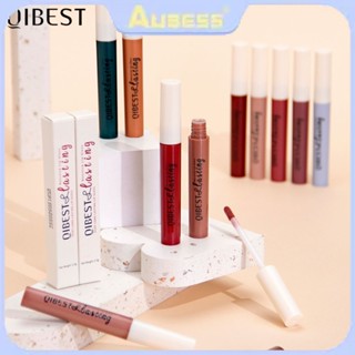 Qibest ไม่ติดถ้วย Lip Glaze Matte Fog Liquid ลิปสติกไม่ทำให้ลิปกลอสจางลง TECH3