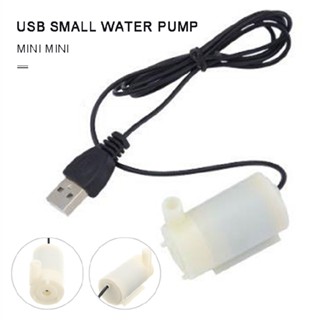 2pc 5V White USB Cable Mute Mini Water Pump Micro Submersible Pump Fountain Pump