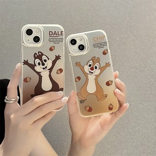 เคสแข็ง เคสไอโฟน iPhone 14 Pro Max iPhone 13 Pro Max iPhone 12 Pro Max iPhone 11 Cute Cartoon Chip &amp; Dale Electroplating Design Hard Case