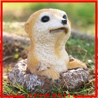 [Shiwaki1] รูปปั้น Meerkat สําหรับประดับตกแต่งสวน เตียง ดอกไม้