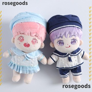 Rosegoods1 ชุดมินิเดรสกระโปรง ผ้าฝ้าย 15 ซม. 20 ซม. สําหรับตุ๊กตา