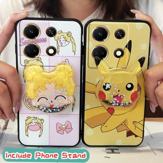 Anti-dust protective Phone Case For infinix Note30 VIP/X6710 Back Cover Durable Soft Case drift sand Cartoon Silicone TPU Cute