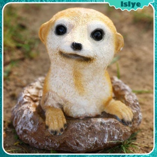 [Lslye] ฟิกเกอร์เรซิ่น รูปปั้นสัตว์ Meerkat สําหรับตกแต่งบ้าน ระเบียง สํานักงาน