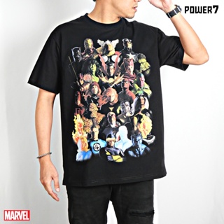 เสื้อยืดผ้าฝ้ายพิมพ์ลายขายดี  เสื้อยืดการ์ตูน มาร์เวล ลิขสิทธ์แท้ MARVEL COMICS  T-SHIRTS (MX-011)