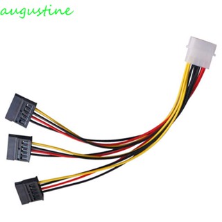 Augustine อะแดปเตอร์สายเคเบิ้ลเชื่อมต่อคอมพิวเตอร์ 4 Pin IDE Molex SATA ATA