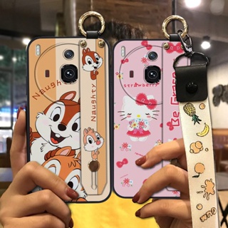 Back Cover Durable Phone Case For ZTE-Nubia Z50S Pro Cartoon Shockproof Waterproof Lanyard Wrist Strap ring Anti-dust