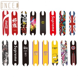 【ONCEMOREAGAIN】Sticker Foot Board Sticker PVC Material Pedal Pedal Matte Mat Alien Cartoon