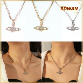 Rowans สร้อยข้อมือโซ่ จี้หัวใจ ประดับเพทายคริสตัล ดาวเสาร์ ลูกศร