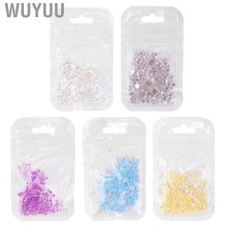 Wuyuu Nails Beads  Non Toxic 300pcs/Bag Nail Art Decoration Dust Proof DIY for Decorate Mobile Phone Cases Making