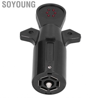 Soyoung Trailer Hitch Wiring Tester  7 Pin Heavy Duty with  Indicator for Left Turn Signal Right Brake Lights Reserve