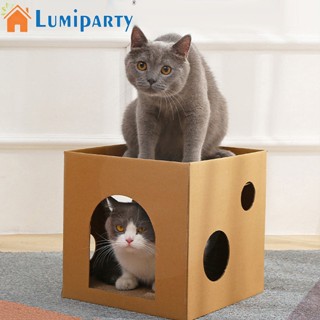 Lumiparty บอร์ดกระดาษลูกฟูก กันรอยขีดข่วน ทนต่อการสึกหรอ ของเล่นสําหรับสัตว์เลี้ยง แมว