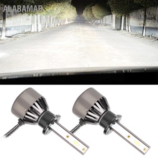 ALABAMAR 2pcs H1 60W 6000K Bright White Mini LED ไฟหน้าหลอดไฟอัตโนมัติ L8