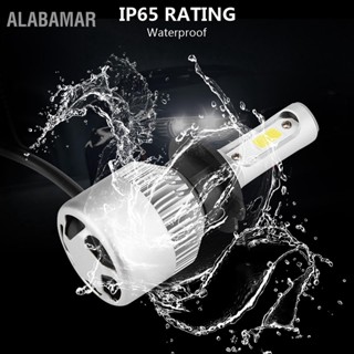 ALABAMAR คู่ H7 LED 36W 8000LM ไฟหน้ารถ Hi/Lo Beam Auto Bulbs 6000K (สีเงิน)