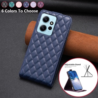 เคสโทรศัพท์มือถือหนัง ฝาพับ กันกระแทก พร้อมช่องใส่บัตร สําหรับ Xiaomi Redmi Note 12 4G Note 12 Pro 4G 5G