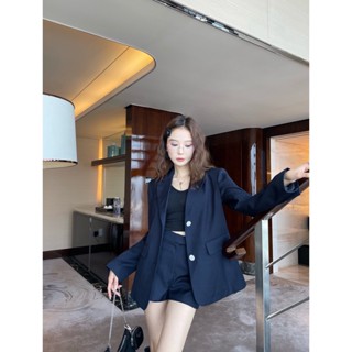 HWK8 PRA * A 2023 autumn and winter New Simple Profile single-breasted suit coat shorts minimalist style suit temperament