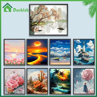 【Doub X ✮】ภาพวาดสีน้ํามัน ตามตัวเลข DIY สําหรับตกแต่งผนังบ้าน ✮