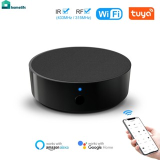 Tuya WiFi IR อินฟราเรดและ RF รีโมทคอนโทรลสำหรับความถี่วิทยุเครื่องปรับอากาศ, Smart Home Infrared Universal Remote Controller สำหรับบ้าน Alexa Google Home home